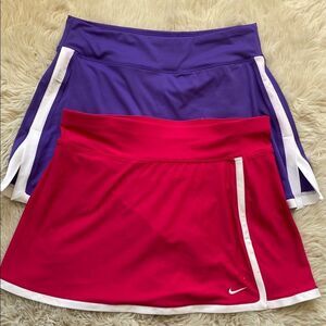Nike Women's Purple and Pink Skirt Set Size Small
